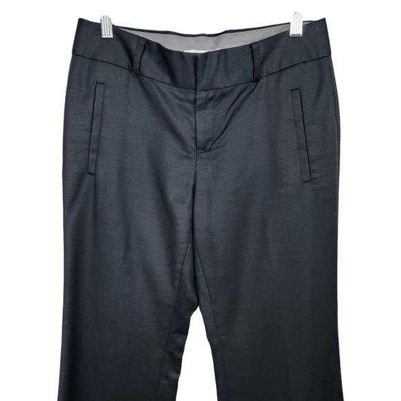Banana Republic The Martin Fit Stretch Modal Blend Black Pants Women's Size 4 - Picture 2 of 10